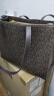 卡帝乐鳄鱼（CARTELO）香港大容量真皮手提大包包女2023新款潮女士单肩斜挎包时尚托特包 字母咖啡色 晒单实拍图