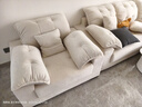 杜杜美家奶油风麂皮绒布艺沙发组合客厅小户型简约现代直排云朵沙发A61# 实拍图