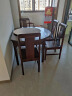 乌金木工艺全实木餐桌组合方圆两用中式可伸缩饭桌小户型家用 1.2米餐桌单桌 晒单实拍图