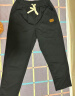 Foss Phil裤子男士春夏季宽松垂感冰丝休闲长裤运动阔腿直筒裤2311黑色XL 实拍图