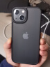 严谨 小泽推荐手机壳iphone肤感磨砂苹果防摔简约保护套保护壳独立金属按键镜头保护 黑色 磨砂细腻润感/独立金属按键 iPhone13 Mini 实拍图