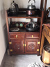 瑞呈堂实木茶水柜一体柜客厅办公室茶边柜餐边柜储物柜茶柜 实木C款胡桃色60*35*90cm高 实拍图