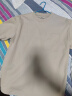 无印良品 MUJI  男式凉感双层编织宽版T恤短袖打底衫夏季新品纯色AB07CC4S 淡黄色 M 170/92A 晒单实拍图