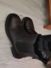 天美意靴子女冬保暖复古短靴女切尔西靴BE091DD2 黑色 34 实拍图