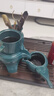 豪峰经典陶瓷半自动茶具套装家用懒人石磨办公室功夫茶壶茶海茶杯套餐小套 G款 自动茶具带茶盘43*26cm 实拍图
