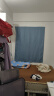 沫梵（M.fan）窗帘免打孔魔术贴遮光布简易卧室飘窗出租房小短遮阳布 深蓝色（粗麻款） 宽1.5X高1.8米 1片装 魔术贴式 实拍图