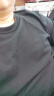 京东京造【重磅小白T】潮流净色多色圆领t恤男夏短袖打底T 黑色 XL 晒单实拍图