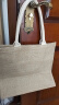 无印良品（MUJI） 黄麻简易收叠购物袋 A4 手提包 托特包 包包 手提袋麻布袋通勤包 长36*宽32*高19cm 实拍图