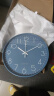 北极星（POLARIS）挂钟客厅钟表挂墙家用时钟现代简约大气挂表时尚14英寸石英钟蓝色 实拍图