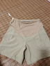 婧麒孕妇装夏装上衣短袖棉宽松T恤短裤遮肚子可爱印花套装大码韩版 【短裤】卡其色Jyk63762 M 实拍图