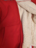 史努比儿童外套羊羔绒加厚保暖冬季男女中大童针织开衫连帽卫衣FKX FKX20416①X-20513⑨B红 150 晒单实拍图