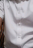 京东京造 短袖衬衫男100支纯棉成衣免烫白衬衫商务休闲正装衬衣 白色42 实拍图