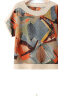 俞兆林母亲节礼物中老年人夏装女奶奶T恤短袖妈妈棉麻套装休闲老人衣服 橘色 2XL[建议110-125斤] 实拍图