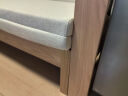 原始原素 实木沙发床 两用折叠小户型多功能可折叠床 米色垫子 晒单实拍图