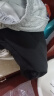 NASA GISS休闲裤男宽松直筒阔腿裤潮流运动长裤子 黑色 (175/80A)L  实拍图