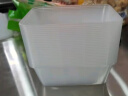 特美居一次性饭盒长方形透明塑料快餐盒加厚带盖打包盒餐具50套装500ml 实拍图