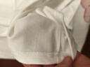 纯白色500g重磅T恤纯棉加厚螺纹领口短袖oversize潮牌三本针半袖 白色-【500g重磅】 M建议120-140斤 实拍图