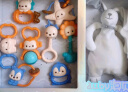 澳贝（auby）婴幼儿童牙胶玩具手摇铃新生儿安抚礼盒8pcs +兔子安抚巾满月礼物 实拍图