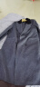 范思蓝恩23FS14279 撞色领灰色双面呢子大衣女秋冬羊毛呢西装外套 高雅灰 S 晒单实拍图