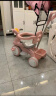 喜来图儿童三轮车1-6岁婴幼儿推车脚踏车小孩童车宝宝手推车轻便遛娃车 粉色【篷子】护栏靠背+推杆音乐 实拍图
