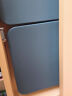 百草园收纳盒桌面药品收纳办公室杂物储物盒家用大容量浴室整理筐黛蓝色 实拍图