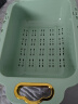 尚美德沥水篮可伸缩洗菜篮洗菜盆厨房水槽收纳神器水池沥水架 北欧绿 实拍图