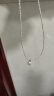 LnieerS925银碎银几两珍珠项链女夏小众设计高级感锁骨链送老婆女友礼物 碎银珍珠项链【S925银】 实拍图