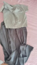 拉夏贝尔（La Chapelle）女装休闲装2023年夏季新款韩版盐系轻熟茶系穿搭奶系显瘦遮肉两件 套装 XL 建议 115-130 晒单实拍图