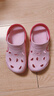 酷趣（Coqui）儿童洞洞鞋男童女童轻质排沙两穿休闲拖鞋大童糖果粉30-31 CQ8538 实拍图