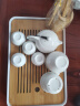 韵无涯功夫茶具套装 中国白羊脂玉瓷家用白瓷陶瓷茶壶茶杯带茶盘套装 灼华西施羊脂玉瓷茶具套装 实拍图