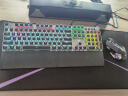 狼蛛（AULA）T500机械键盘鼠标套装 有线键鼠套装 游戏办公电脑键盘 蒸汽朋克 宏编程 带手托 黑色 青轴 实拍图