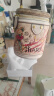 【生日礼物】小&ck女包小熊涂鸦水桶包包女时尚洋气圆筒包单肩斜挎小包 小熊涂鸦米白色 实拍图
