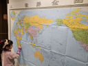 中国地图升级版 地图贴图挂图 大尺寸 超大面幅约2米*1.5米 实惠装 折叠袋装 学生学习 办公 出行常备 实拍图