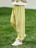 茵曼（INMAN）女童凉感防蚊休闲长裤2025夏季洋气束脚裤子薄款中大儿童潮 绿色-F3832174A 130 实拍图