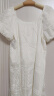 歌莉娅   方领绣花连衣裙（配送腰带）  1B7R4K180 05W米白 XL 晒单实拍图