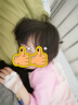 MQDMINI童装儿童长袖T恤男童打底衫女童撞色衣服 小粉兔兔浅粉 100  实拍图