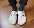 Devo Life的沃软木鞋男女同款时尚穆勒鞋情侣休闲鞋 66008 灰色反绒皮 37 实拍图