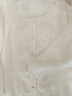 香影法式七分袖衬衫女2024春夏季新款米白色衬衣圆领镂空钩花上衣 米色 S 晒单实拍图