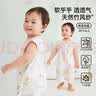 威尔贝鲁（WELLBER）【吸湿排汗】宝宝睡袋3-6岁婴儿童短袖睡衣夏亲肤睡裙樱野兔120cm 实拍图