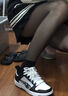 彪马（PUMA）熊猫配色透气迷彩休闲板鞋经典复古运动鞋REBOUND 368876 黑色-白-01 36 实拍图