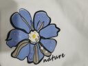 菲妮迪品牌T恤夏季 简约气质棉质白色圆领时尚短袖上衣 白色 M 实拍图