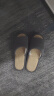 果洛菲（GUOLUOFEI）日式棉麻居家家用室内家居四季软底布男女春秋凉拖地板 5030亚麻拖鞋 深灰色 41-42 晒单实拍图