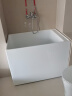 东鹏（DONGPENG）浴缸小户型家用日式坐式泡澡成人恒温深泡浴缸亚克力独立式 1.0m深泡缸带坐板 实拍图