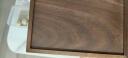 初心 胡桃木纸巾盒家用抽纸盒欧式客厅桌面简约纸抽盒实木质收纳盒 胡桃木纸巾盒(精巧款) 实拍图