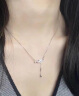 凰饰丽（PHOENIXSILY）樱花项链女银首饰时尚饰品520母亲节礼物送女生女友老婆 优雅银【代写贺卡联系客服】 实拍图