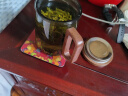 南山先生玻璃杯带把带盖便携泡茶杯茶水分离大容量办公杯带柄家用绿茶杯子 深空杯 带过滤 实拍图