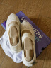 斯凯奇（Skechers）2023网面女鞋休闲鞋平底单鞋舒适玛丽珍鞋104345 乳白色 37  晒单实拍图