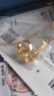 中国黄金（CHINA GOLD）黄金项链吊坠莫比乌斯金项链女双环足金套链送老婆生日礼物 莫比乌斯项链约2.7g+礼盒 实拍图