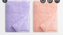 内野（UCHINO）无捻纱棉花糖纯棉面巾抗菌柔软儿童洗脸洗澡毛巾2条装紫色+粉色 实拍图