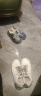 卡帝乐鳄鱼（CARTELO）鞋子男2024夏季休闲鞋男鞋时尚英伦风皮鞋潮流软底板鞋 白色 43 实拍图